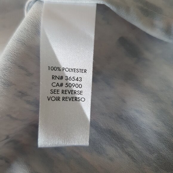 Calvin Klein Snakeskin Blouse Size Large - Picture 7 of 7